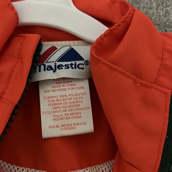 Vintage Majestic University of Miami Hurricanes Tracksuit size 6-12 months - Picture 2 of 6